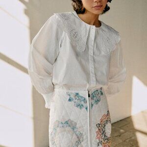Sezane Flavia Blouse in White